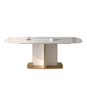 LUXORA DT1016 Light Luxury Style 140-160-180cm Sintered Stone Dining Table