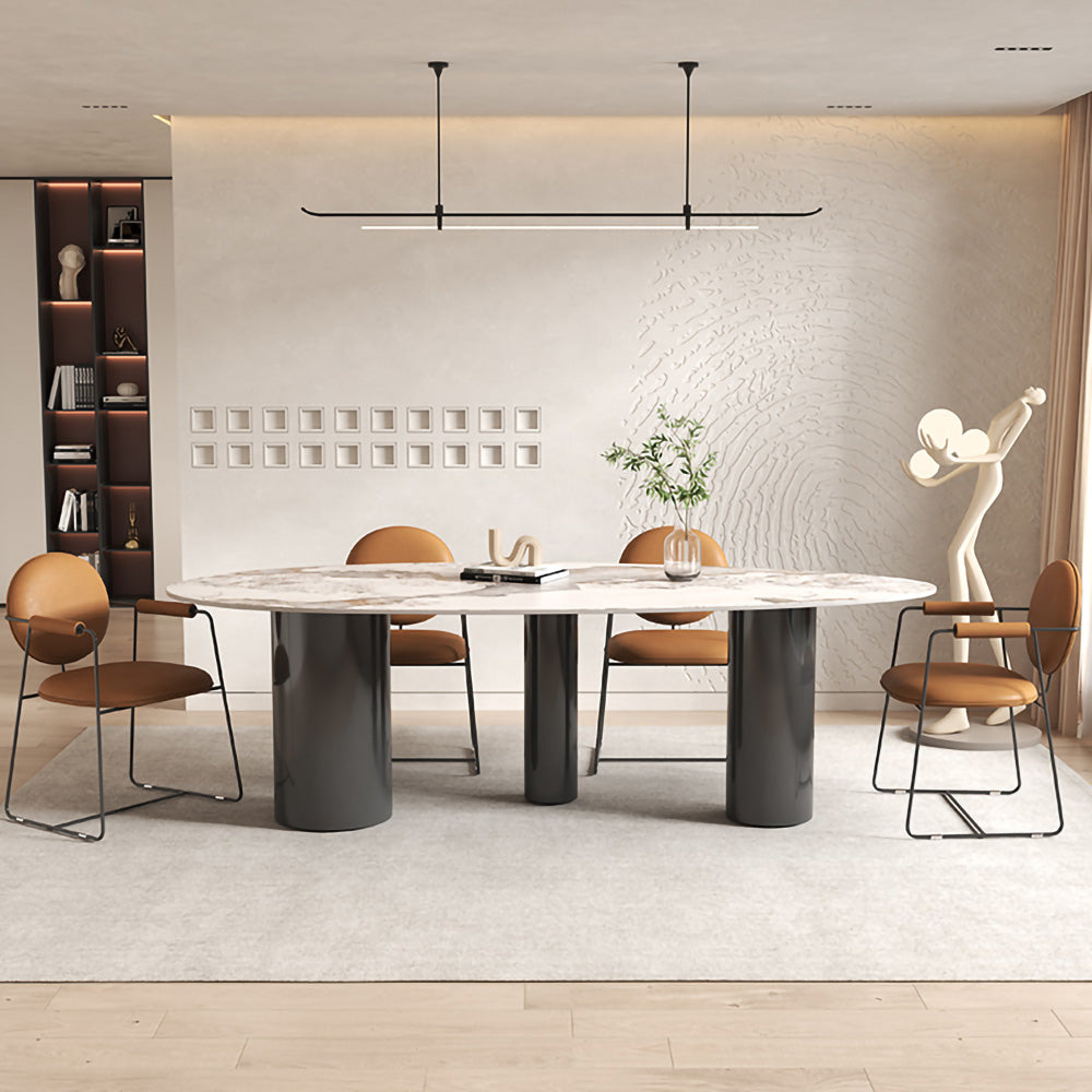 LUXORA DT1021 Minimalist Style 160-180cm Sintered Stone Dining Table