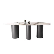 LUXORA DT1021 Minimalist Style 160-180cm Sintered Stone Dining Table