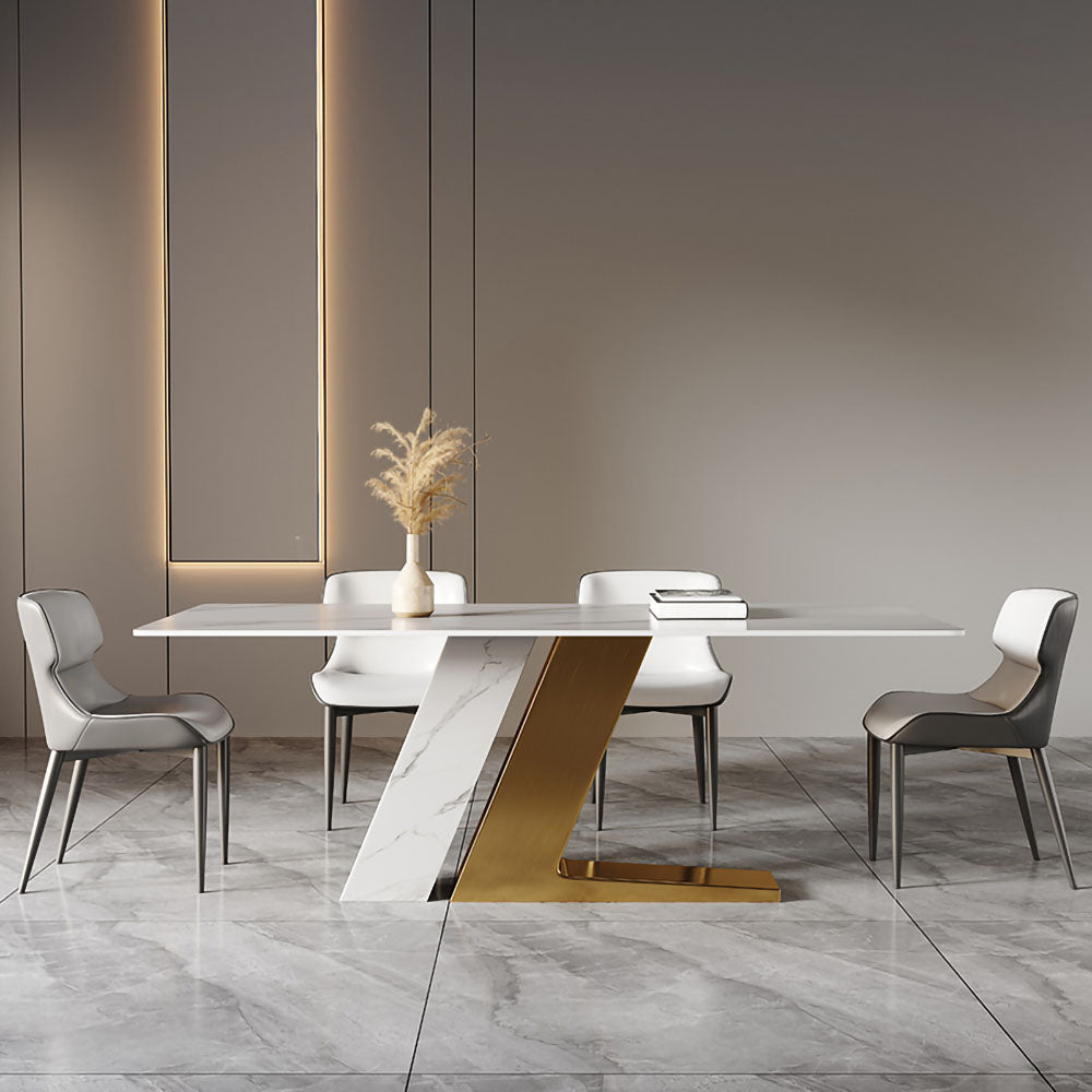 LUXORA DT1029 Light Luxury Style 140-160-180cm Sintered Stone Dining Table