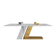 LUXORA DT1029 Light Luxury Style 140-160-180cm Sintered Stone Dining Table