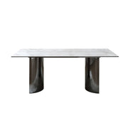 LIVARA DT1030 Minimalist Style 140-160-180-200cm Sintered Stone Dining Table