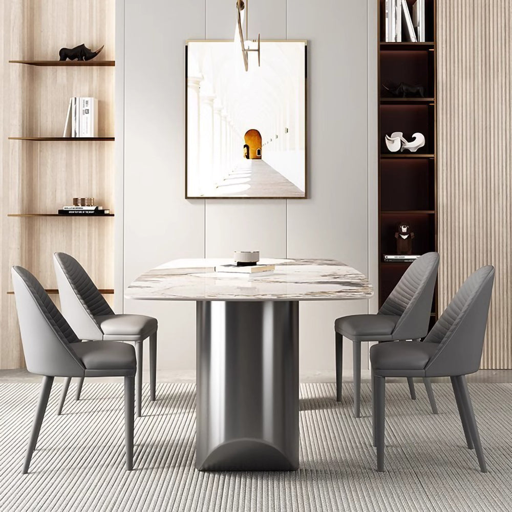 LIVARA DT1031 Modern Minimalist Style 140-160-180cm Sintered Stone Dining Table