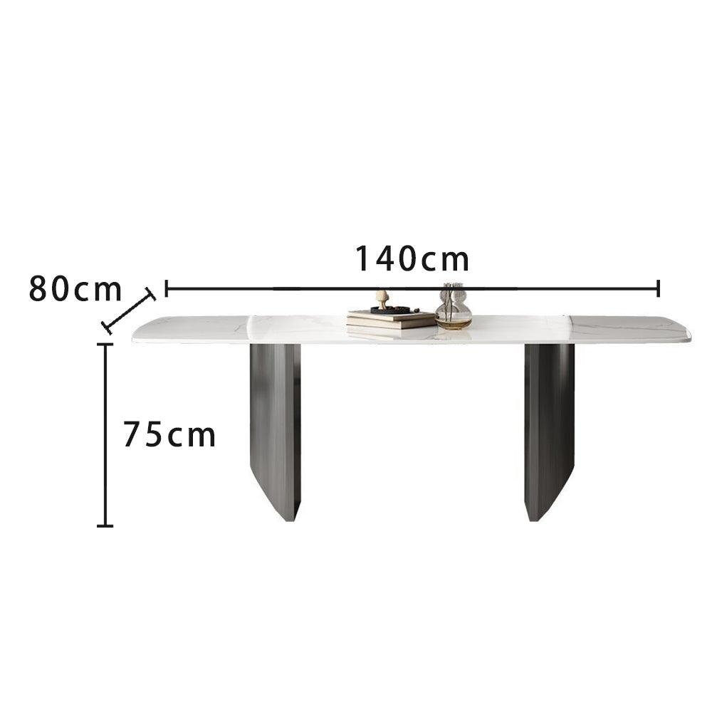 LIVARA DT1031 Modern Minimalist Style 140-160-180cm Sintered Stone Dining Table