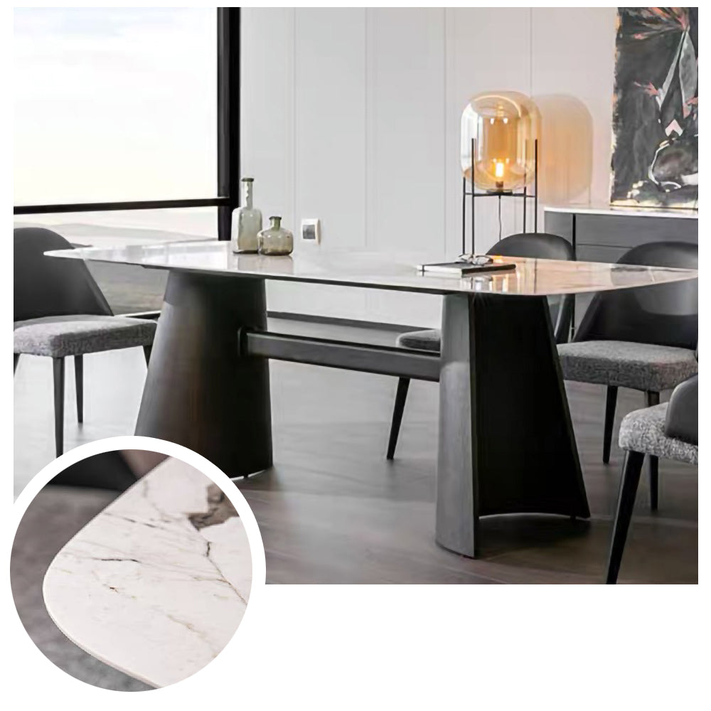 LUXORA DT1032 Minimalist Style 140-160-180cm Sintered Stone Dining Table