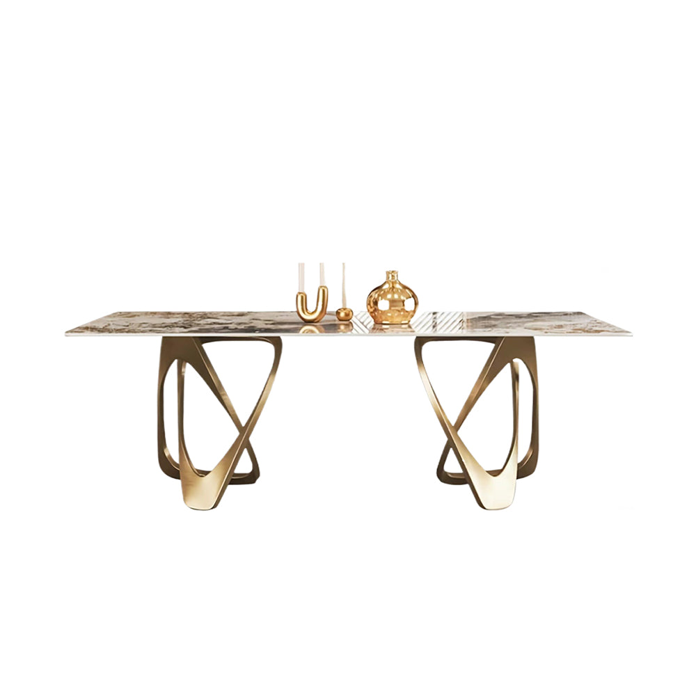 LUXORA DT1035 Light Luxury Style 130-140-160-180cm Sintered Stone Dining Table