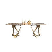LUXORA DT1035 Light Luxury Style 130-140-160-180cm Sintered Stone Dining Table