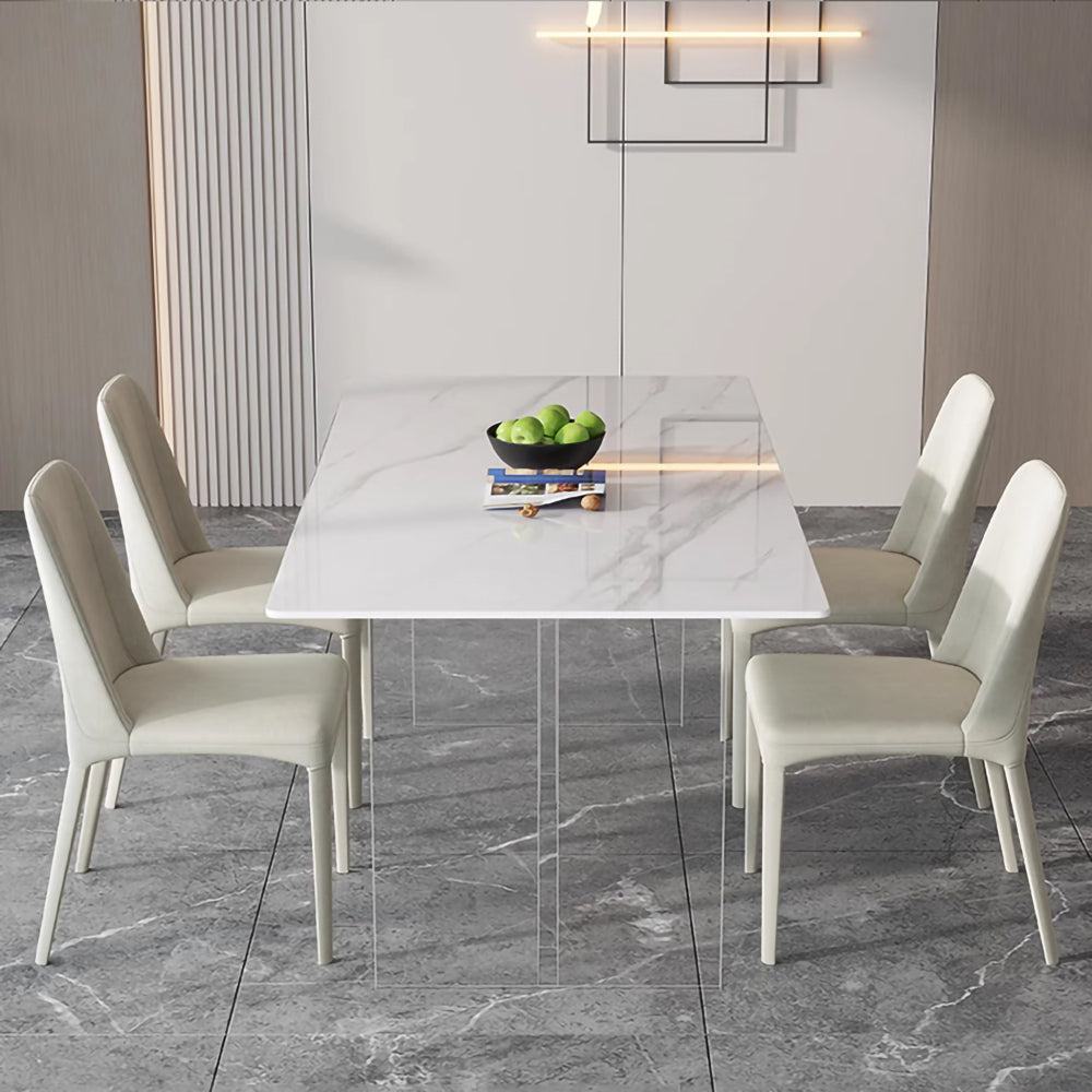 LUXORA DT1036 Minimalist Style 140-160-180cm Sintered Stone Dining Table