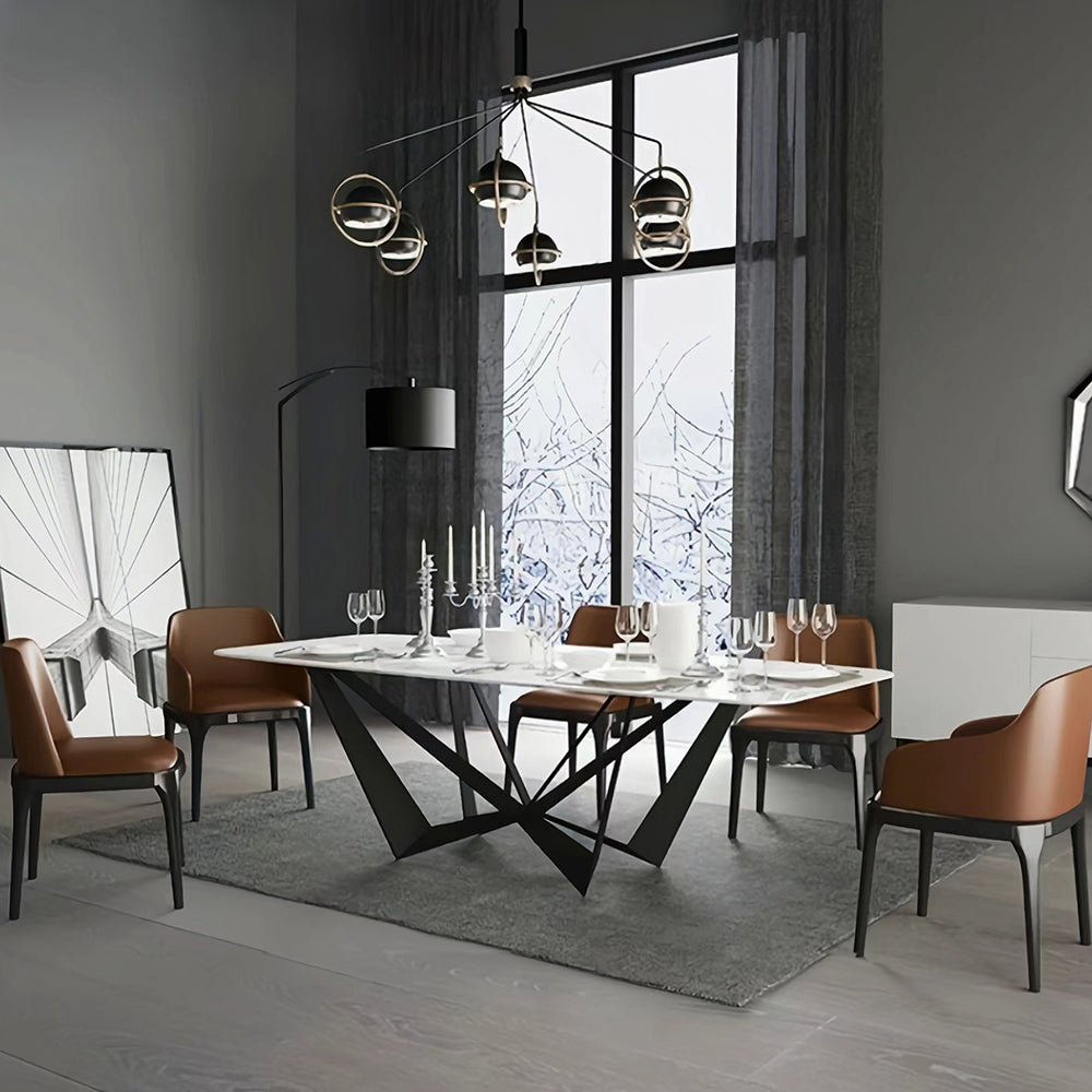 LUXORA DT1038 Minimalist Style 140-160-180cm Sintered Stone Dining Table
