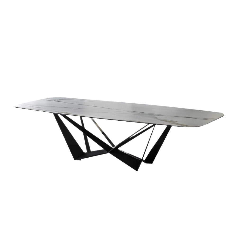 LUXORA DT1038 Minimalist Style 140-160-180cm Sintered Stone Dining Table