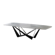 LUXORA DT1038 Minimalist Style 140-160-180cm Sintered Stone Dining Table