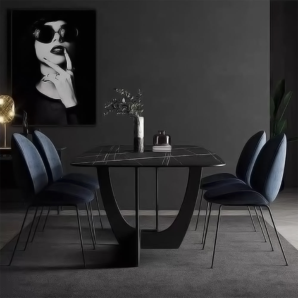 LUXORA DT1039 Minimalist Style 140-160-180cm Sintered Stone Dining Table