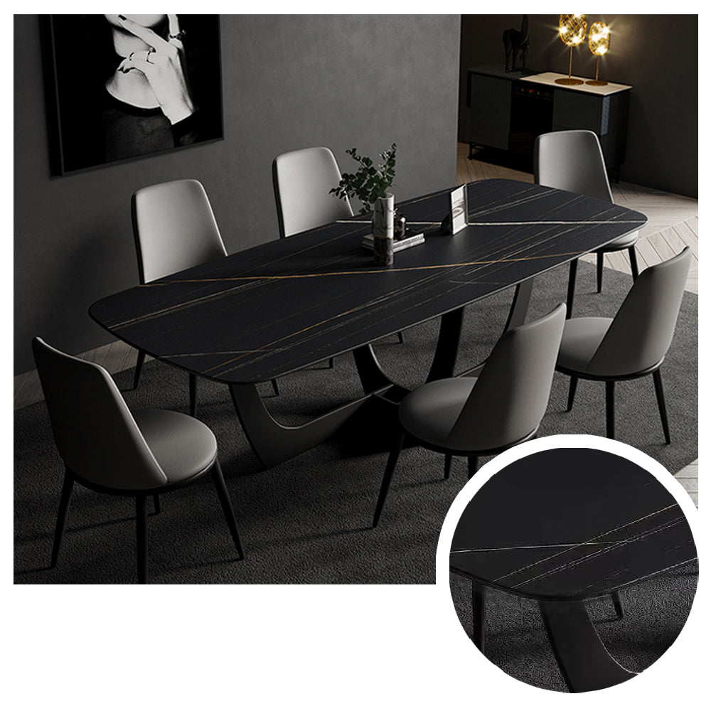 LUXORA DT1039 Minimalist Style 140-160-180cm Sintered Stone Dining Table