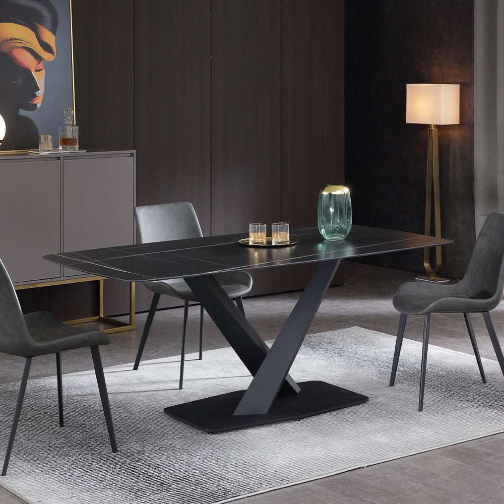 LIVARA DT1040 Modern Simplicity Style 140-160-180-200cm Sintered Stone Dining Table