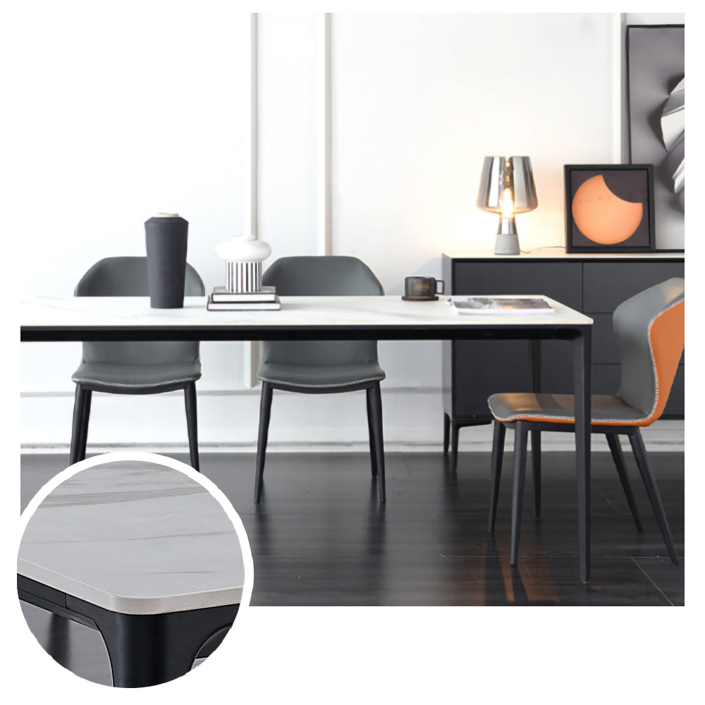 LIVARA DT1041 Minimalist Style 140-160-180cm Sintered Stone Dining Table
