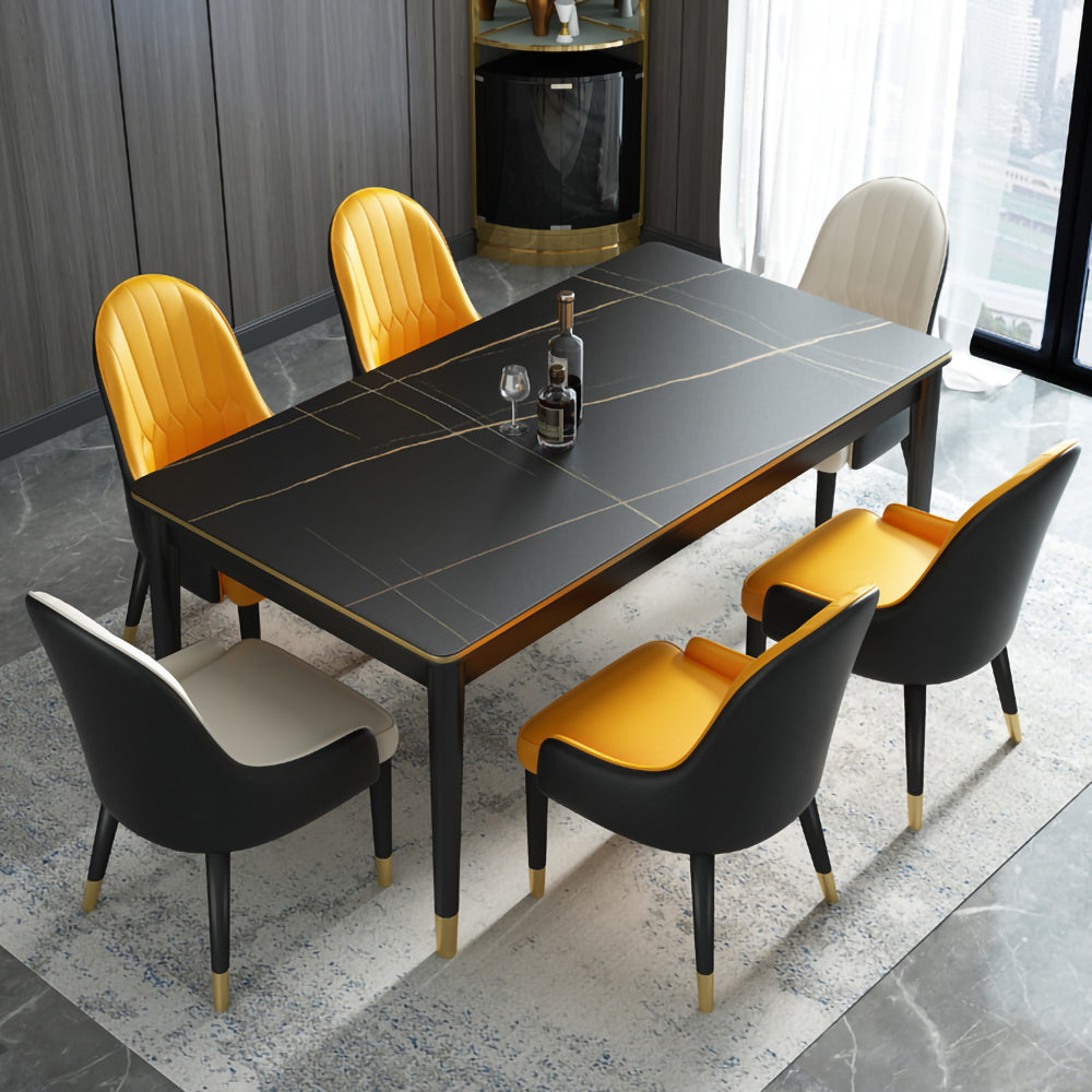 LIVARA DT1044 Light Luxury Style 130-140-150cm Sintered Stone Dining Table