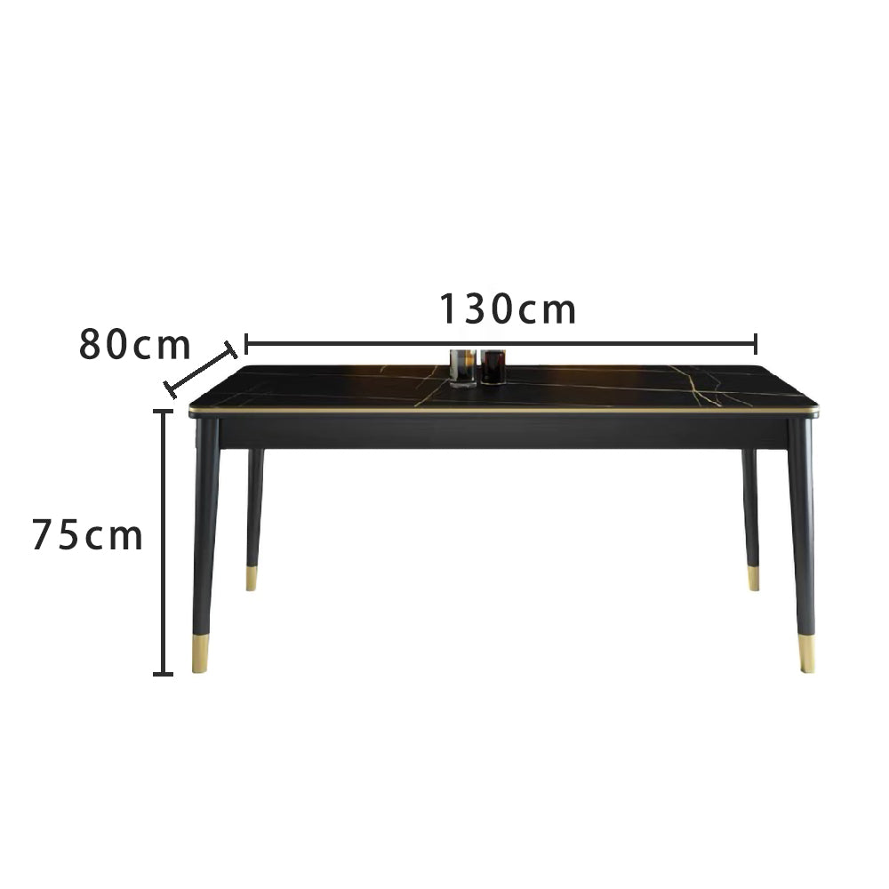 LIVARA DT1044 Light Luxury Style 130-140-150cm Sintered Stone Dining Table