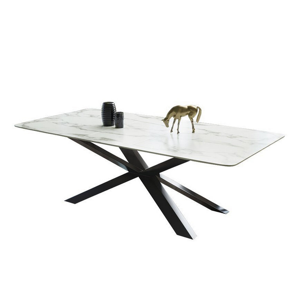 LUXORA DT1060 Minimalist Style 140-160-180cm Sintered Stone Dining Table