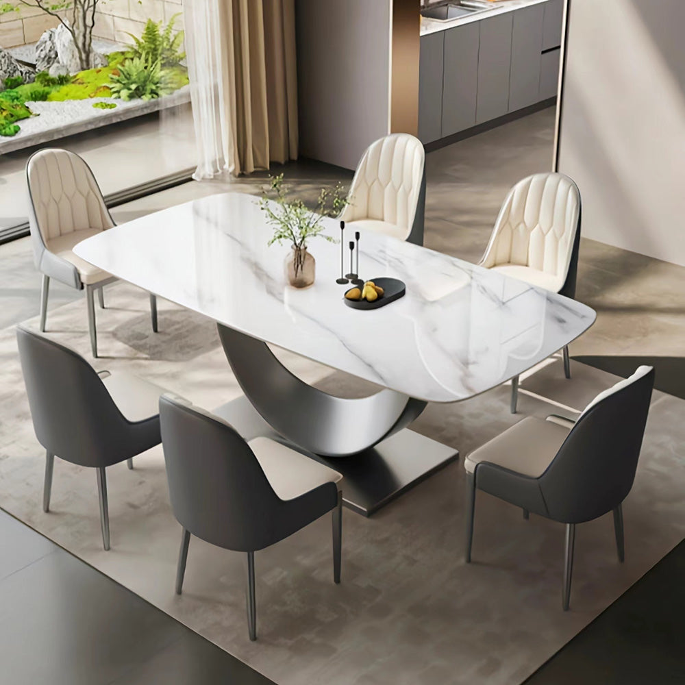 LUXORA DT1062 Modern Simplicity Style 140-160-180cm Sintered Stone Dining Table