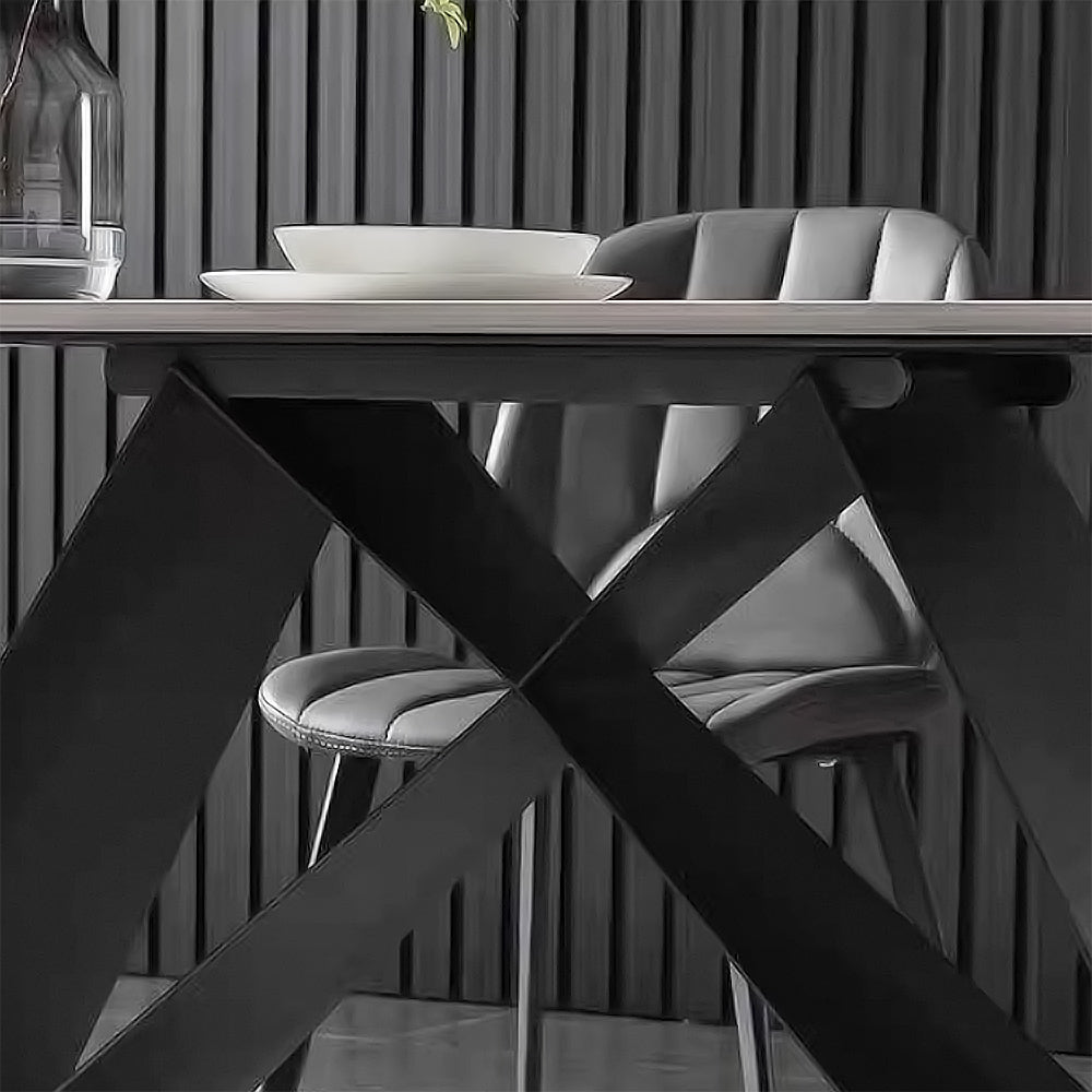 LIVARA DT1064 Minimalist Style 140-160-180cm Sintered Stone Dining Table