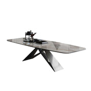 LIVARA DT1064 Minimalist Style 140-160-180cm Sintered Stone Dining Table