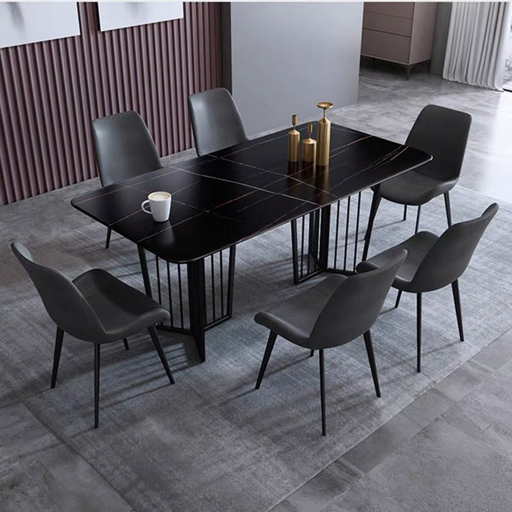 LUXORA DT1066 Minimalist Style 130-140-160-180cm Sintered Stone Dining Table
