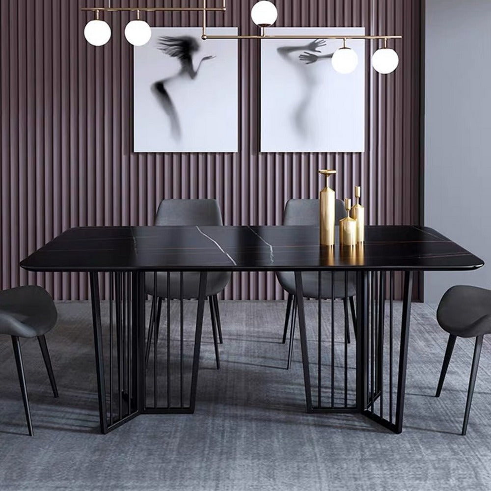 LUXORA DT1066 Minimalist Style 130-140-160-180cm Sintered Stone Dining Table