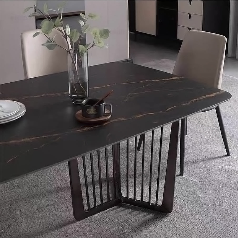 LUXORA DT1066 Minimalist Style 130-140-160-180cm Sintered Stone Dining Table