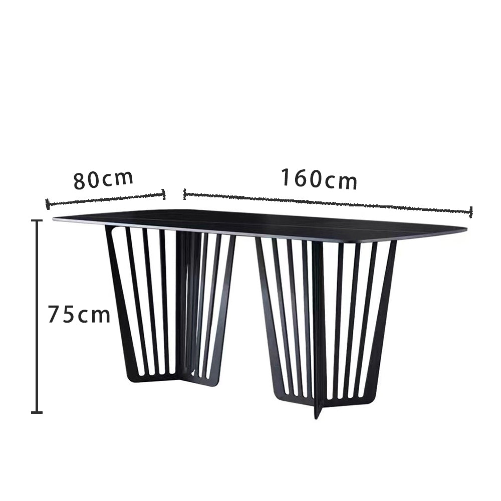 LUXORA DT1066 Minimalist Style 130-140-160-180cm Sintered Stone Dining Table