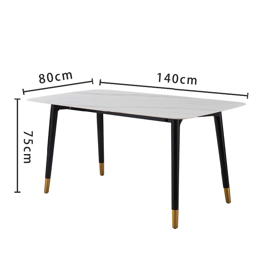 LIVARA DT1073 Light Luxury Style 120-140-160cm Sintered Stone Dining Table