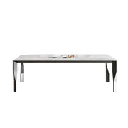 LIVARA DT1075 Minimalist Style 140-160-180cm Sintered Stone Dining Table