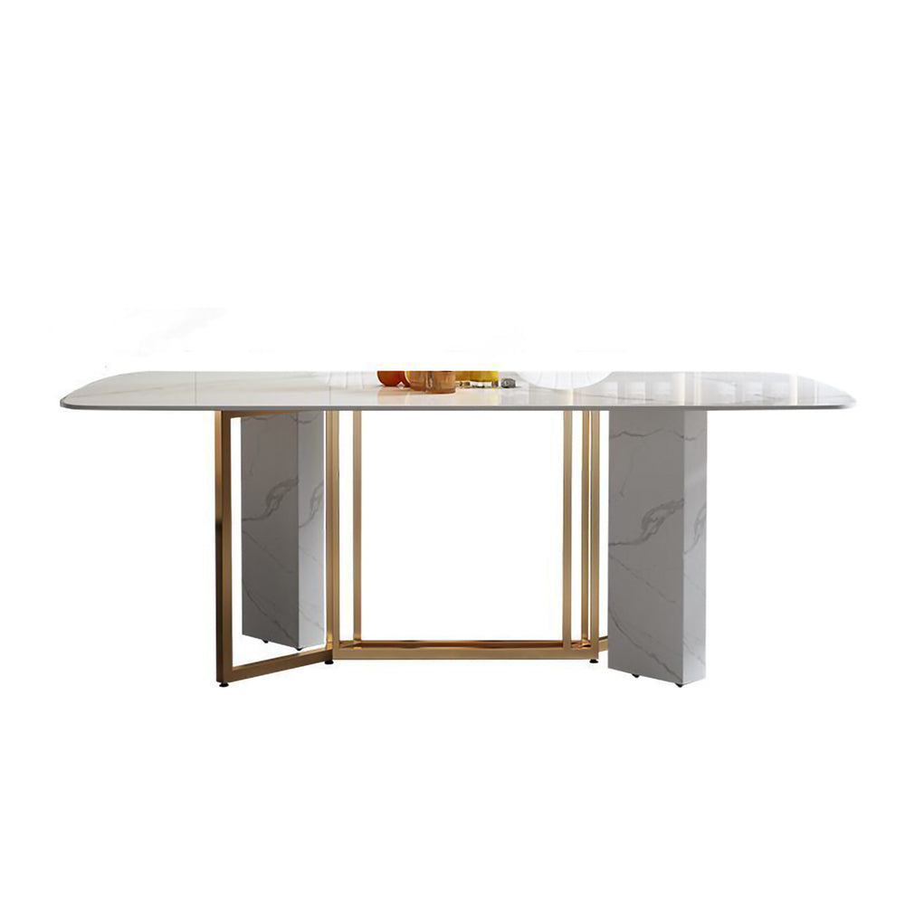 LUXORA DT1077 Light Luxury Style 130-140-160-180cm Sintered Stone Dining Table