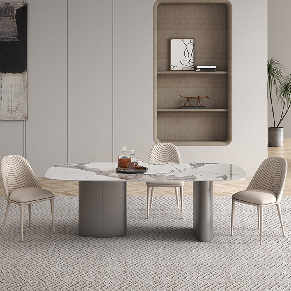 LIVARA DT1078 Minimalist Style 140-160-180-200cm Sintered Stone Dining Table