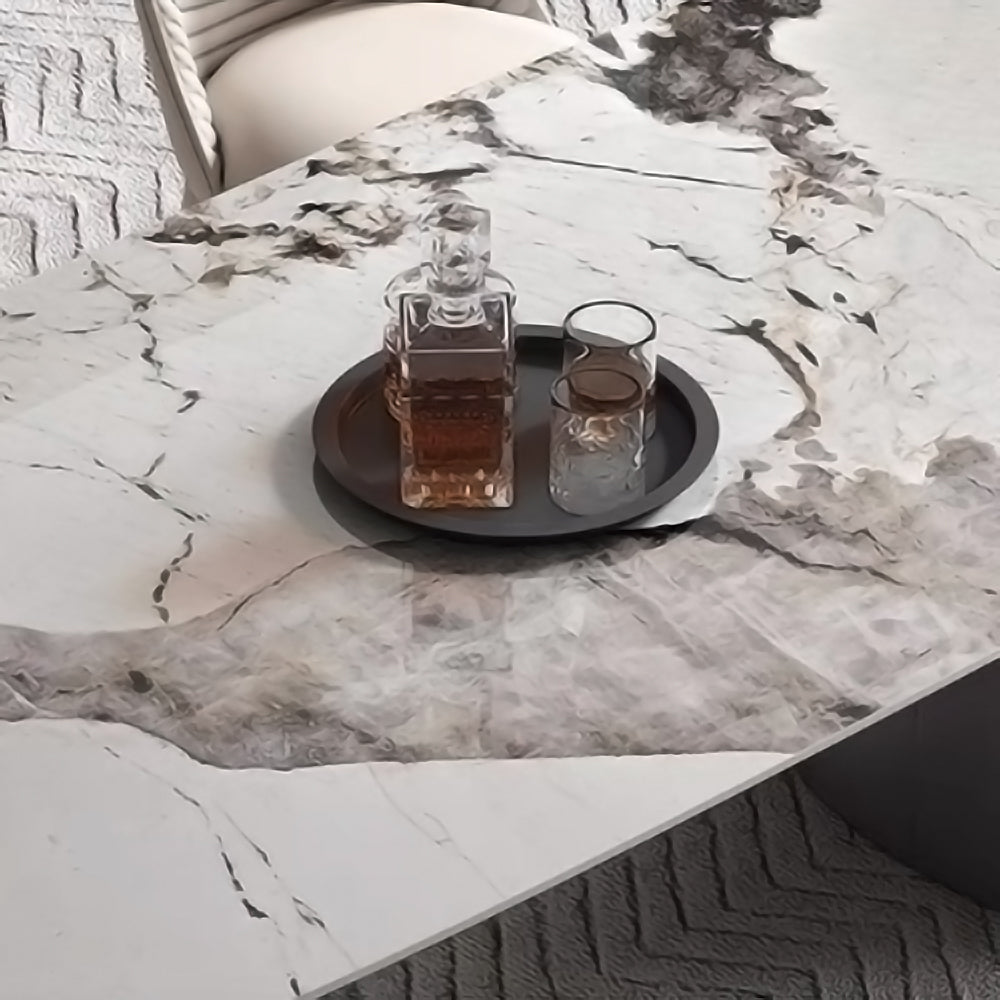 LIVARA DT1078 Minimalist Style 140-160-180-200cm Sintered Stone Dining Table