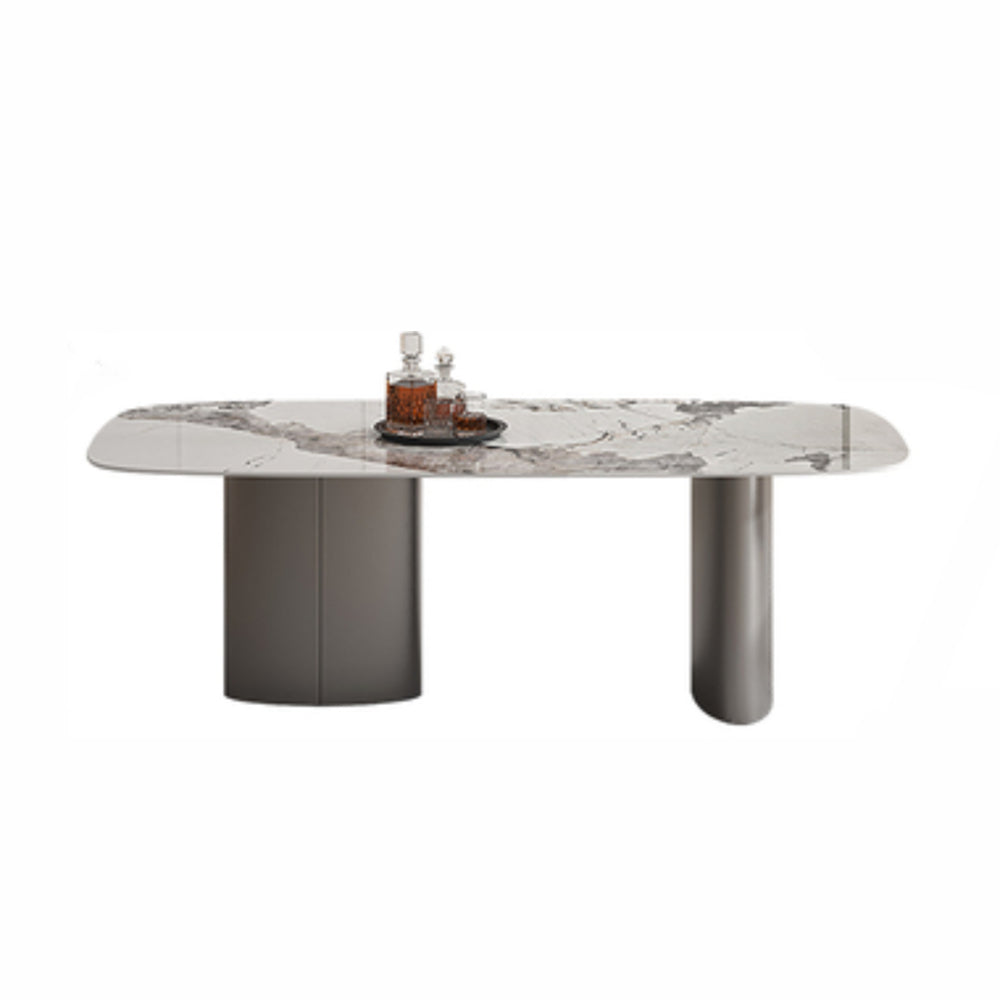 LIVARA DT1078 Minimalist Style 140-160-180-200cm Sintered Stone Dining Table