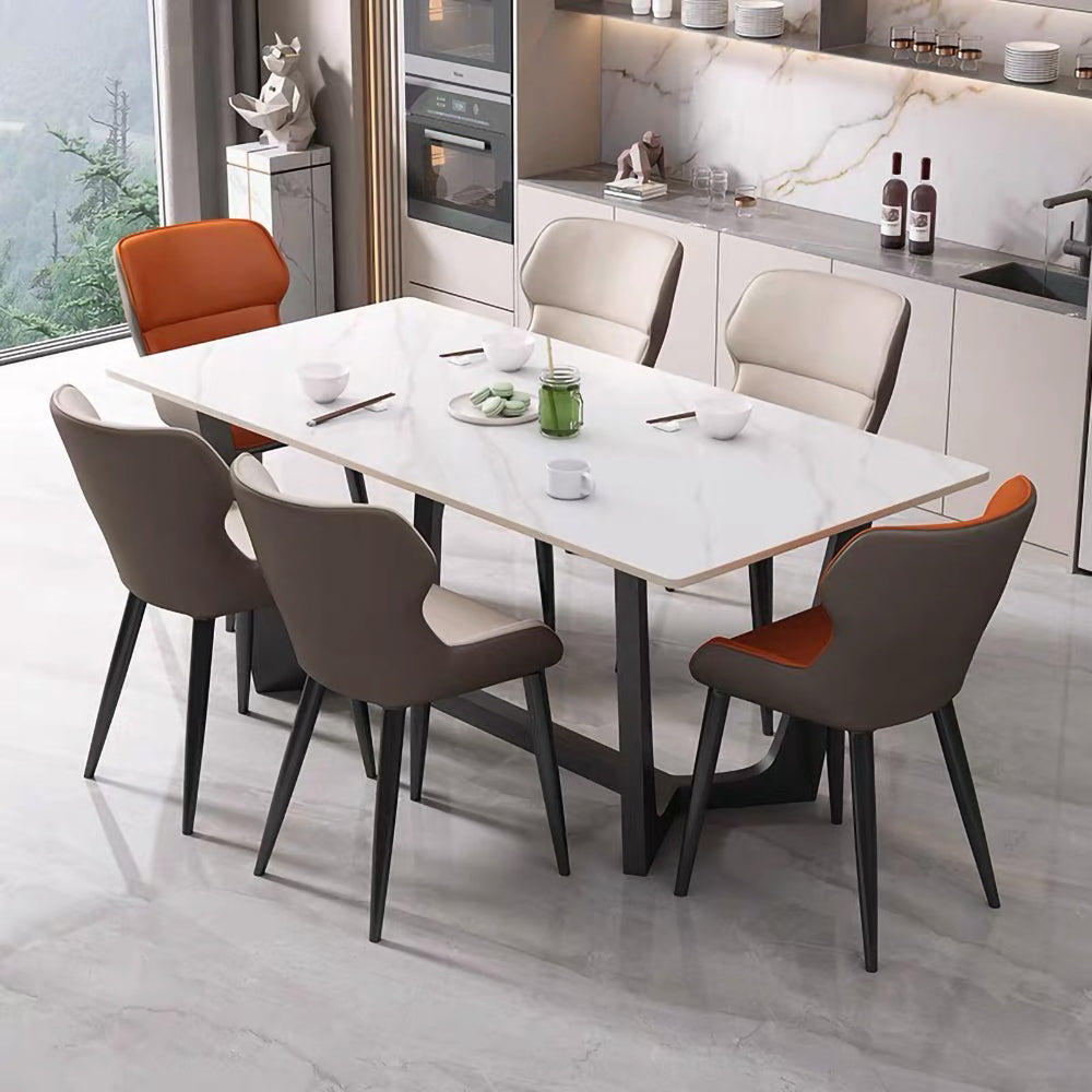LIVARA DT1079 Minimalist Style 140-160-180cm Sintered Stone Dining Table