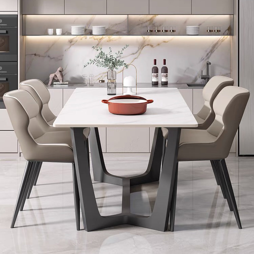 LIVARA DT1079 Minimalist Style 140-160-180cm Sintered Stone Dining Table