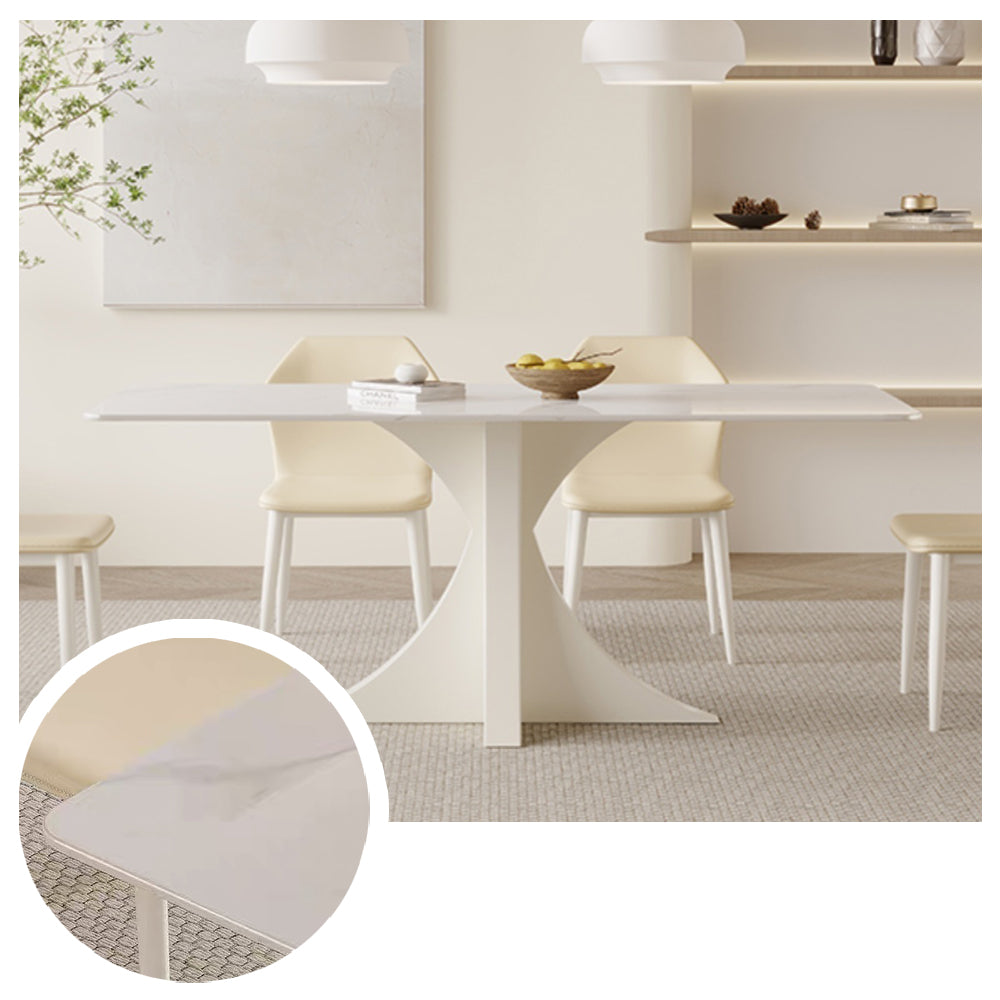 LUXORA DT1090 Minimalist Style 120-140-160-180cm Sintered Stone Dining Table
