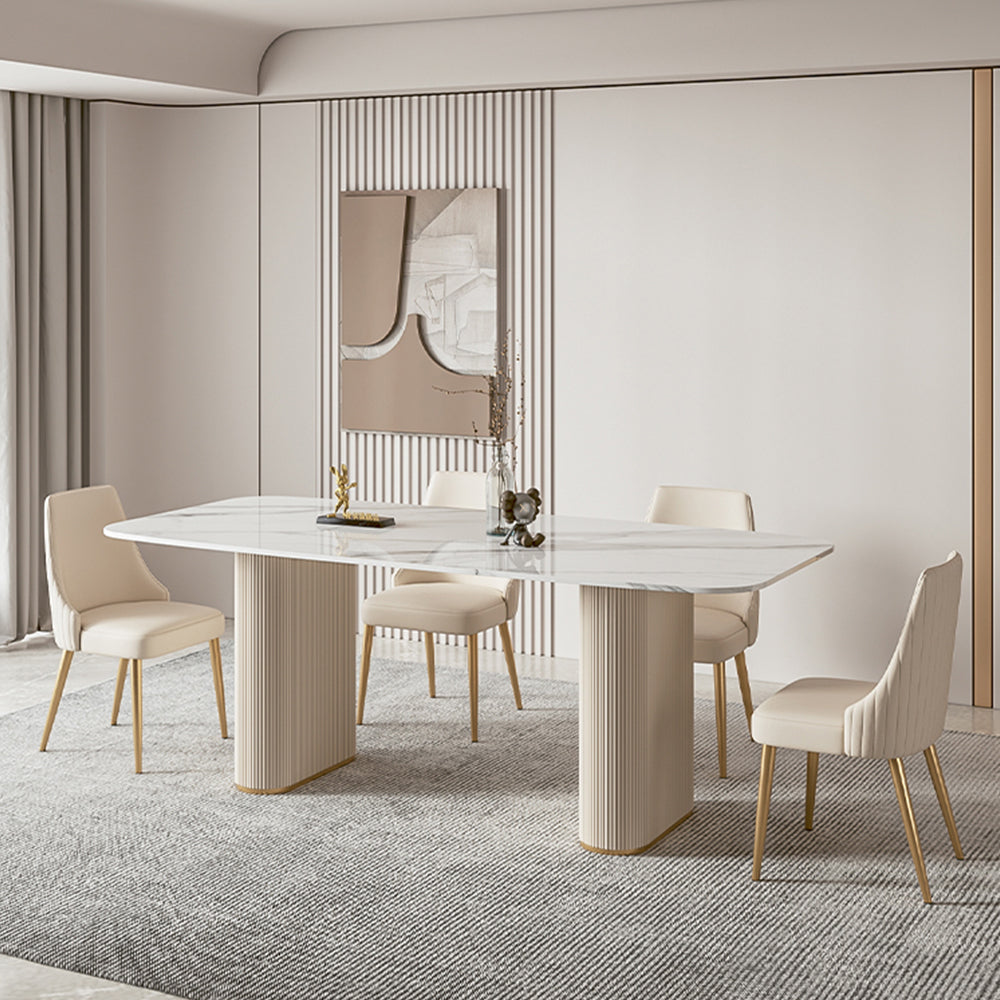 LUXORA DT1091 140/160/180cm Length Dining Table High-quality Sintered Stone Tabletop