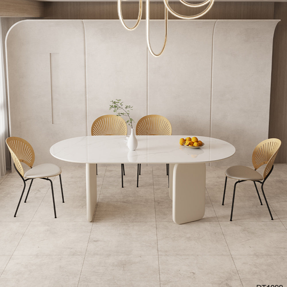 LUXORA DT1099 140/160/180cm Length Sintered Stone Tabletop Dining Table
