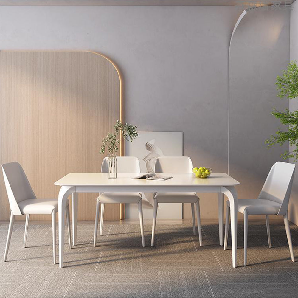 LIVARA DT1105 140/160/180cm Length Sintered Stone Tabletop Dining Table Carbon Steel Legs