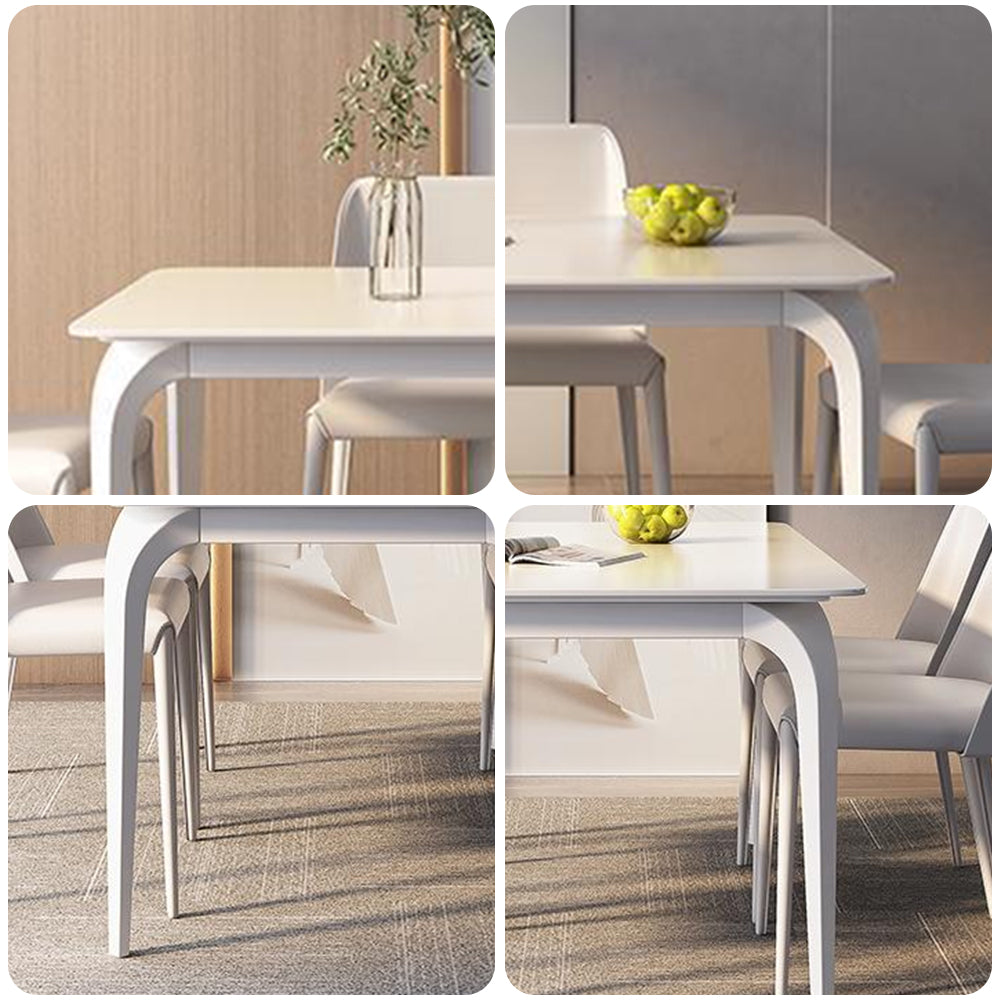LIVARA DT1105 140/160/180cm Length Sintered Stone Tabletop Dining Table Carbon Steel Legs