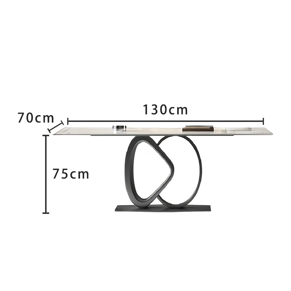 LUXORA DT1134 Minimalist Style 130-140-160-180cm Sintered Stone Dining Table