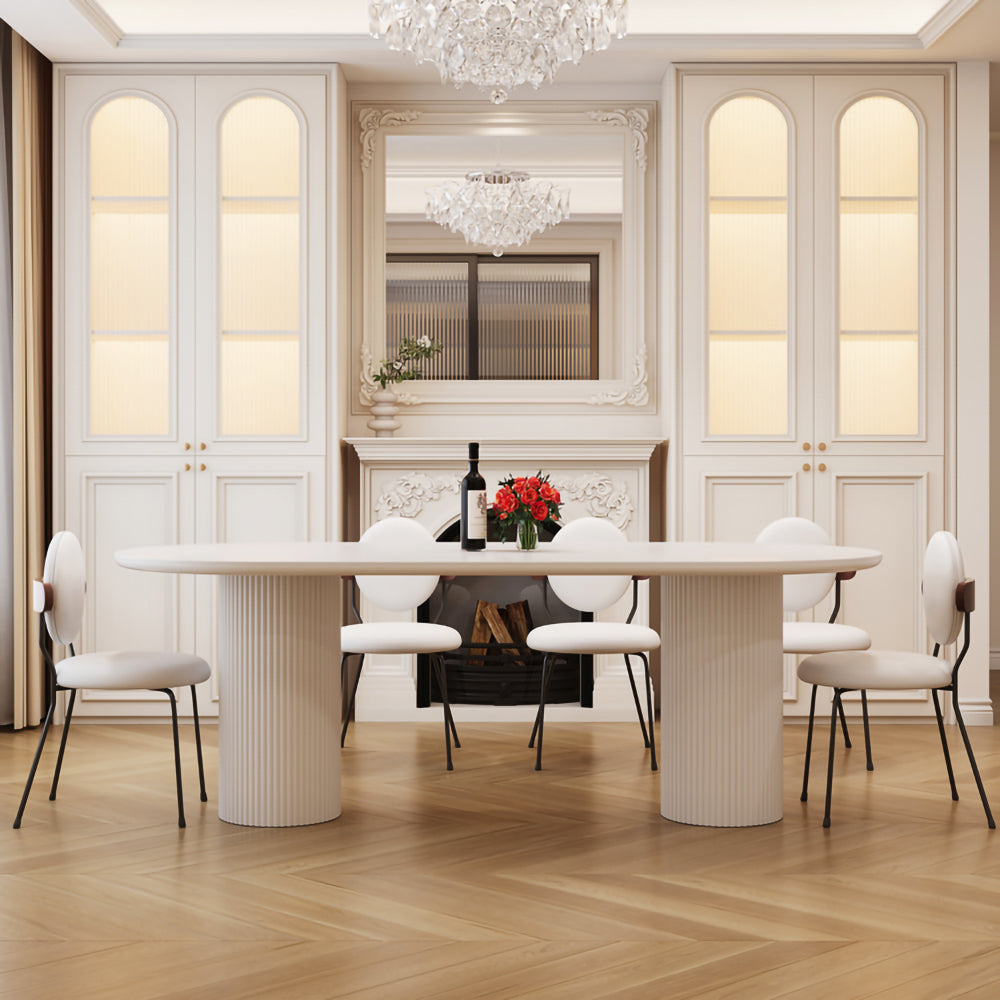 LIVARA DT1149 Minimalist Style 140-160-180cm Sintered Stone Dining Table