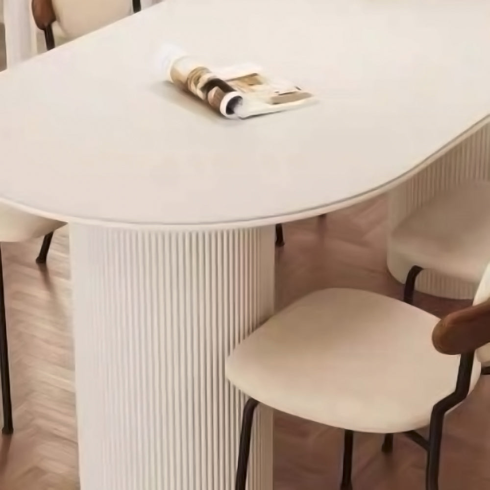 LIVARA DT1149 Minimalist Style 140-160-180cm Sintered Stone Dining Table