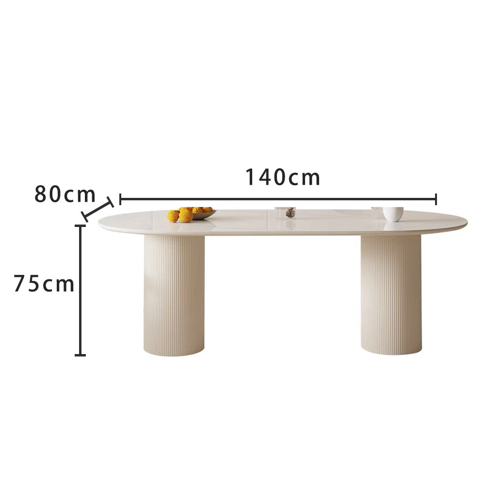 LIVARA DT1149 Minimalist Style 140-160-180cm Sintered Stone Dining Table