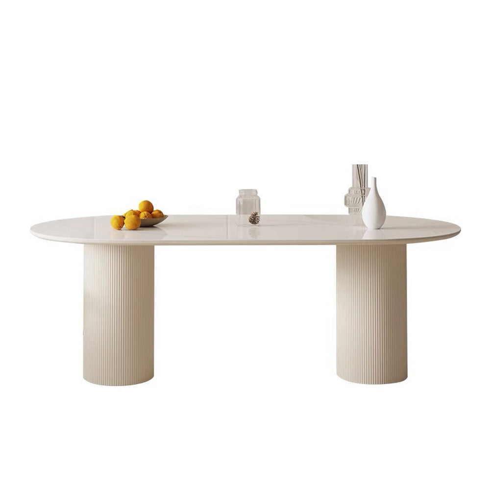 LIVARA DT1149 Minimalist Style 140-160-180cm Sintered Stone Dining Table