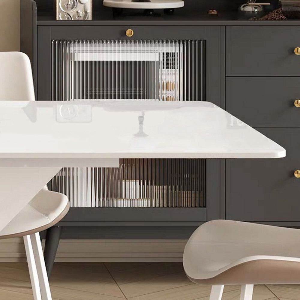LIVARA DT1151 Minimalist Style 140-160-180cm Sintered Stone Dining Table