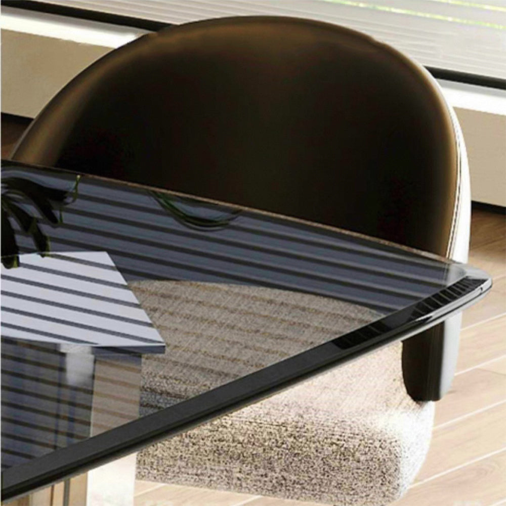 LUXORA DT1157 Minimalist Style 160-180-200cm Tempered Glass Dining Table