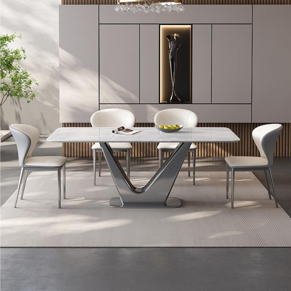 LUXORA DT1161 Minimalist Style 130-140-160-180cm Sintered Stone Dining Table